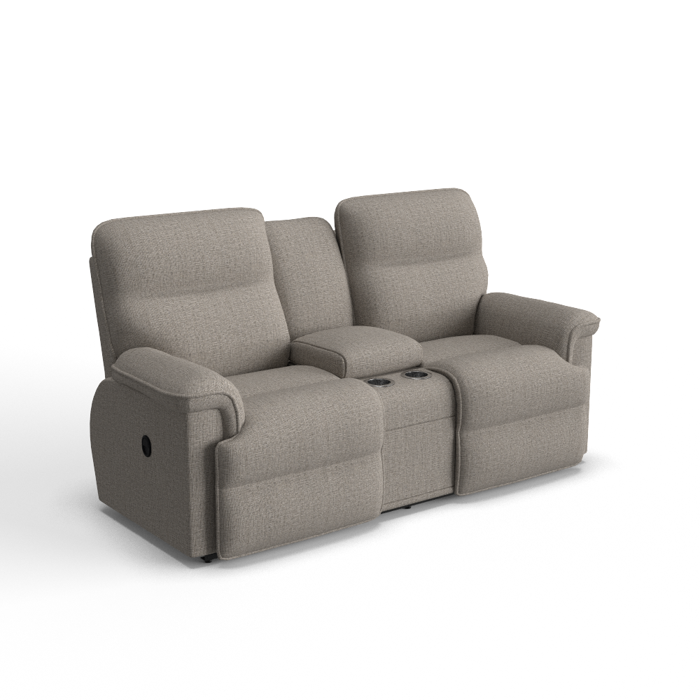 Jay Reclining Loveseat w/ Console, In Stock